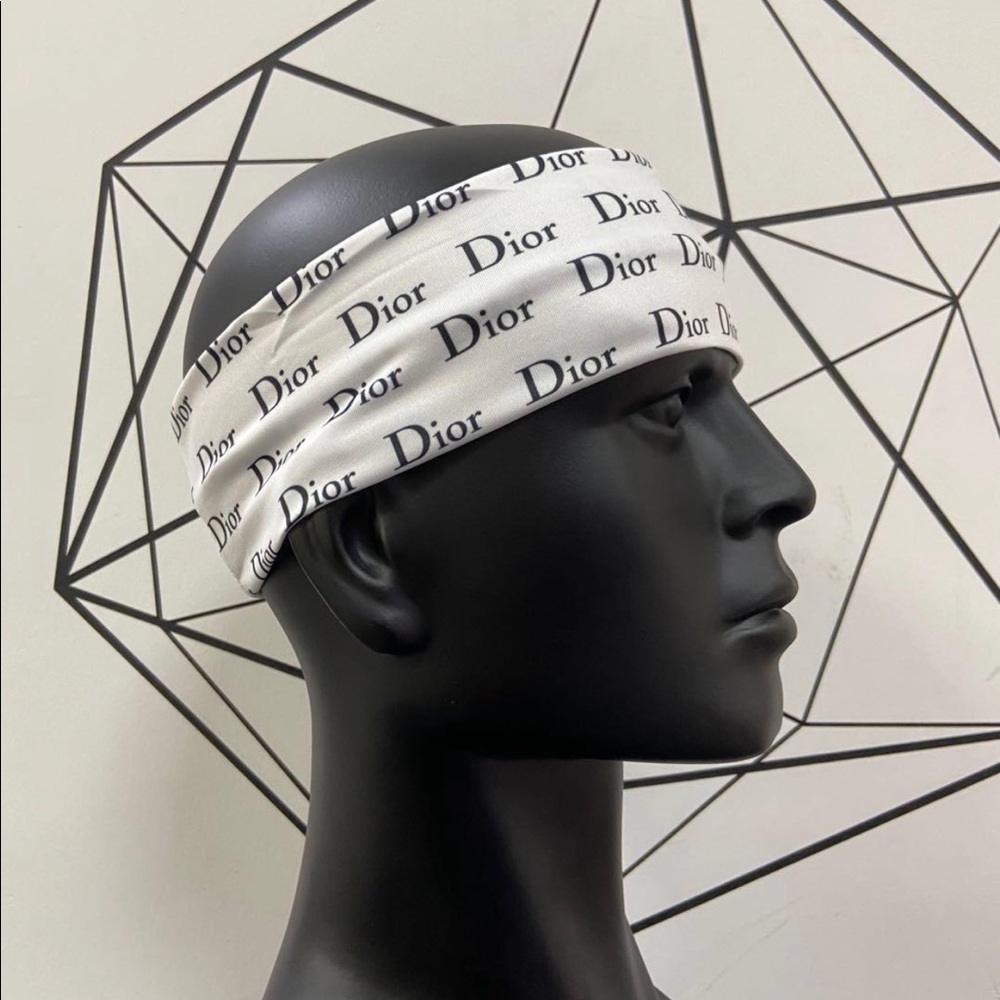 Black and white headband